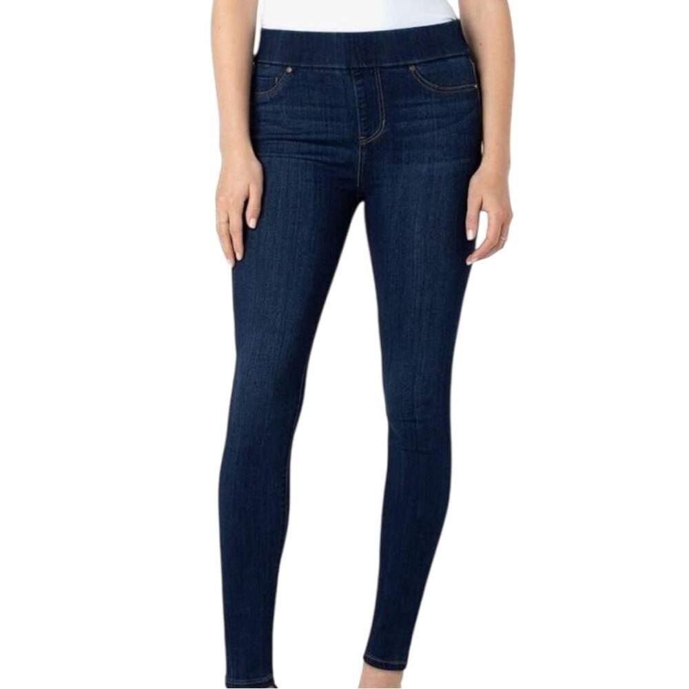 Liverpool The Skinny Jean Ankle Pull On Dark Wash Stretch Women’s Size 6/28